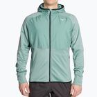 Vyriška "Mizuno Warmalite Hybrid FZ" mineralinės mėlynos/juodos spalvos bėgimo striukė
