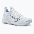Moteriški tinklinio batai  Mizuno Wave Momentum 3 white/ navy peony/ peach parfait