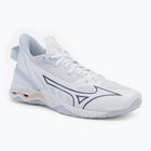 Moteriški rankinio bateliai Mizuno Wave Mirage 5 white/navy peony/peach parfait