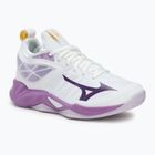 Moteriški tinklinio batai Mizuno Wave Dimension white/patrician purple/quince