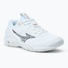 Moteriški rankinio bateliai Mizuno Wave Stealth 6 white/aleutian/cloud pink