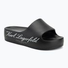 Moteriškos šlepetės KARL LAGERFELD Kobo II Hotel Logo black eco eva