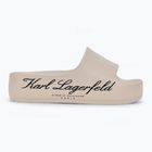 Moteriškos šlepetės KARL LAGERFELD Kobo II Hotel Logo off white eco eva