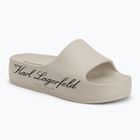Moteriškos šlepetės KARL LAGERFELD Kobo II Hotel Logo off white eco eva