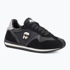 Moteriški batai KARL LAGERFELD Velocette Embro Nft black leather/textile