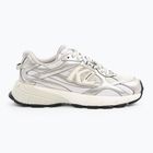 Moteriški batai KARL LAGERFELD Orion Sidetrim white leather/textile w/silver