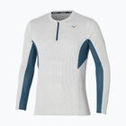 Vyriški bėgimo marškinėliai ilgomis rankovėmis Mizuno Dryaeroflow Half Zip nimbus cloud