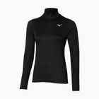 Moteriški bėgimo marškinėliai ilgomis rankovėmis Mizuno Dryaeroflow LS Half Zip black