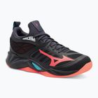 Tiklinio batai Mizuno Wave Dimension black/neon flame/peacock blue
