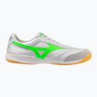 Vyriški futbolo batai Mizuno Morelia Sala Pro IN white/neon green/galaxy silver
