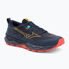 Vyriški bėgimo batai Mizuno Wave Daichi 9 baritone blue/citrus/fiery coral 2