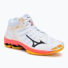 Tinklinio batai Mizuno Wave Voltage 2 Mid white/fiery coral 2/citrus