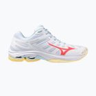 Moteriški tinklinio batai Mizuno Wave Voltage 2 white/calypso coral/pale banan