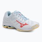 Moteriški tinklinio batai Mizuno Wave Voltage 2 white/calypso coral/pale banan