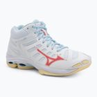 Moteriški tinklinio batai Mizuno Wave Voltage 2 Mid white/calypso coral/pale banan