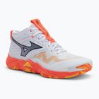 Tinklinio batai Mizuno Wave Momentum Elite Mid white/fiery coral 2/citrus