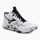 Tinklinio bateliai Mizuno Wave Momentum Elite Mid white/black/gold