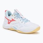 Moteriški tinklinio batai Mizuno Wave Momentum Pro white/calypso coral/pale banan