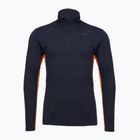 Vyriški bėgimo marškinėliai ilgomis rankovėmis Mizuno Tech Thermal Charge Half Zip baritone blue