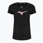 Moteriški bėgimo marškinėliai Mizuno Core Runbird Tee black/mauve
