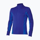 Vyriški bėgimo marškinėliai ilgomis rankovėmis Mizuno Active Warm Half Zip sodalite blue