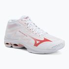 Moteriški tinklinio bateliai Mizuno Wave Lightning Pro Mid white/rose elegance/lava falls
