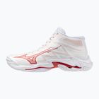 Moteriški tinklinio bateliai Mizuno Wave Lightning Elite Mid white/rose elegance/lava falls