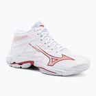Moteriški tinklinio bateliai Mizuno Wave Lightning Elite Mid white/rose elegance/lava falls