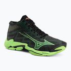 Tinklinio bateliai Mizuno Wave Lightning Elite Mid black/glowing apple/mandarin orange