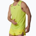 Vyriški bėgimo marškinėliai Mizuno Tech Light Tank lightning yellow