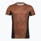 Vyriški bėgimo marškinėliai  Mizuno Active DryAeroFlow Graphic copper brown