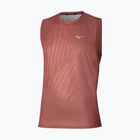 Vyriški bėgimo marškinėliai Mizuno Core Graphic Sleeveless copper brown