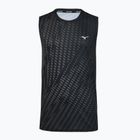 Vyriški bėgimo marškinėliai Mizuno Core Graphic Sleeveless black/gray