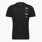 Vyriški bėgimo marškinėliai Mizuno Core Run Short Sleeve Tee black