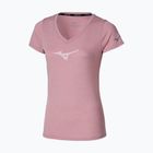 Moteriški bėgimo marškinėliai Mizuno Core Runbird Tee rose elegance