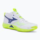 Tinklinio bateliai Mizuno Wave Momentum Elite Mid white/lightning yellow/dazzling blue
