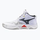 Tinklinio bateliai Mizuno Wave Momentum Elite Mid white/black/fiery red