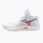 Moteriški tinklinio bateliai  Mizuno Wave Momentum Elite Mid white/rose elegance/lava falls