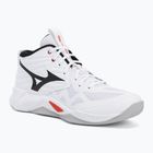 Tinklinio bateliai Mizuno Wave Momentum Pro Mid white/black/fiery red
