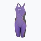 Speedo Fastskin LZR Pure Intent Openback Kneeskin moteriškas vientisas maudymosi kostiumėlis violetinės spalvos 8-11974H545