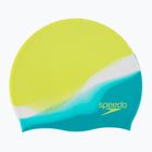 Speedo Multi Colour Silicone Junior vaikiška plaukimo kepuraitė žalia-geltona 8-00236714576