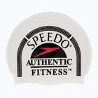 Speedo spausdinta silikoninė plaukimo kepurė balta 8-0838514630
