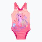 Vaikiškas vientisas maudymosi kostiumėlis Speedo Digital Printed bloominous pink/cupid coral