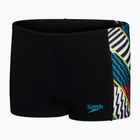 Vaikiškos maudymosi trumpikės Speedo Digital Panel black/white/watermelon