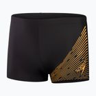 Vyriškos maudymosi trumpikės Speedo Medley Logo black/mandarin peel