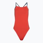 Moteriškas vientisas plaukimo kostiumas Speedo Solid Lattice Tie-Back red/blue