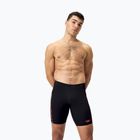 Vyriški plaukimo šortai Speedo Tech Panel Jammer black/siren red/usa charcoal