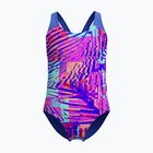 Vaikiškas vientisas maudymosi kostiumėlis Speedo Digital Allover Splashback cobalt pop