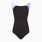 Moteriškas vientisas maudymosi kostiumėlis Speedo Shaping LunaLustre Printed neon violet