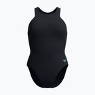 Vientisas moteriškas plaukimo kostiumas Speedo Racer Zip with Built in Swim Bra anthracite